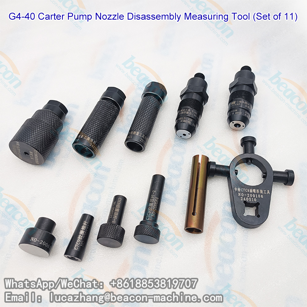 Набор инструментов G4-40 для снятия и установки форсунок Caterpillar C7 C9, 10 предметов.