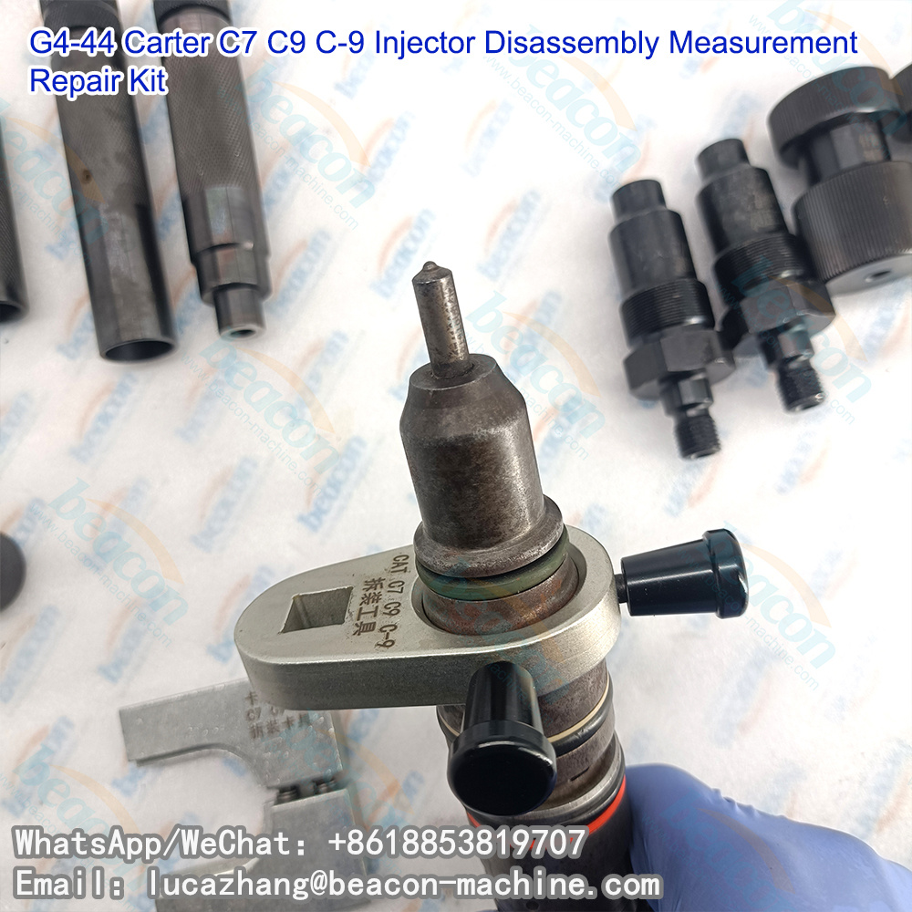 G4-44 Разборка, измерение и ремонт форсунок Caterpillar C7 C9 C-9. Инструмент для снятия форсунок Cat C7.